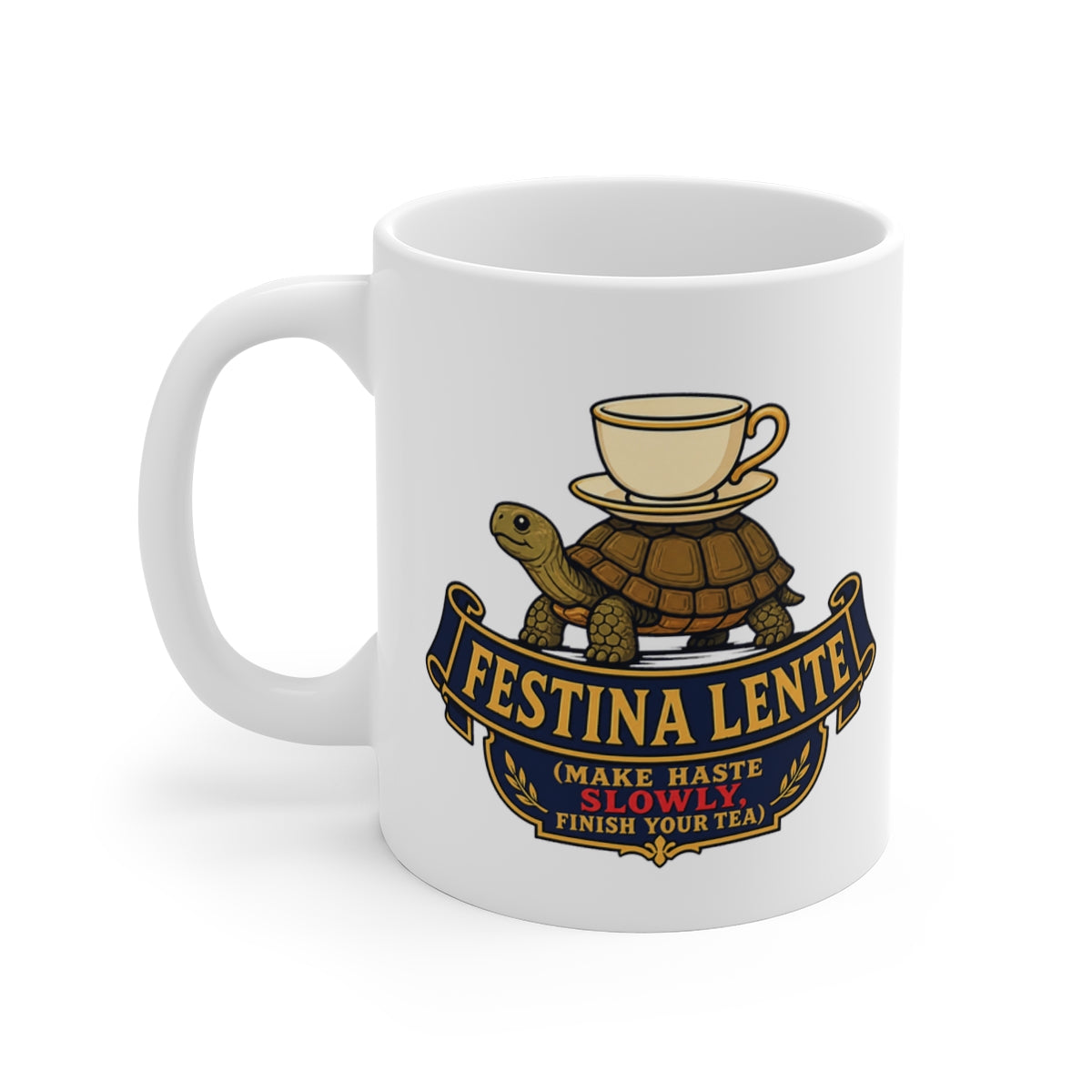 left view of the mug
