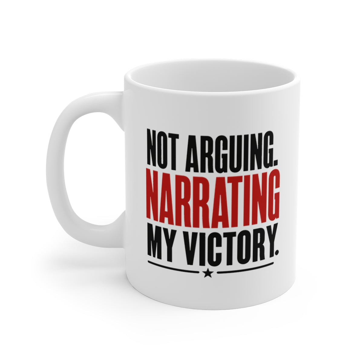 left view of the mug
