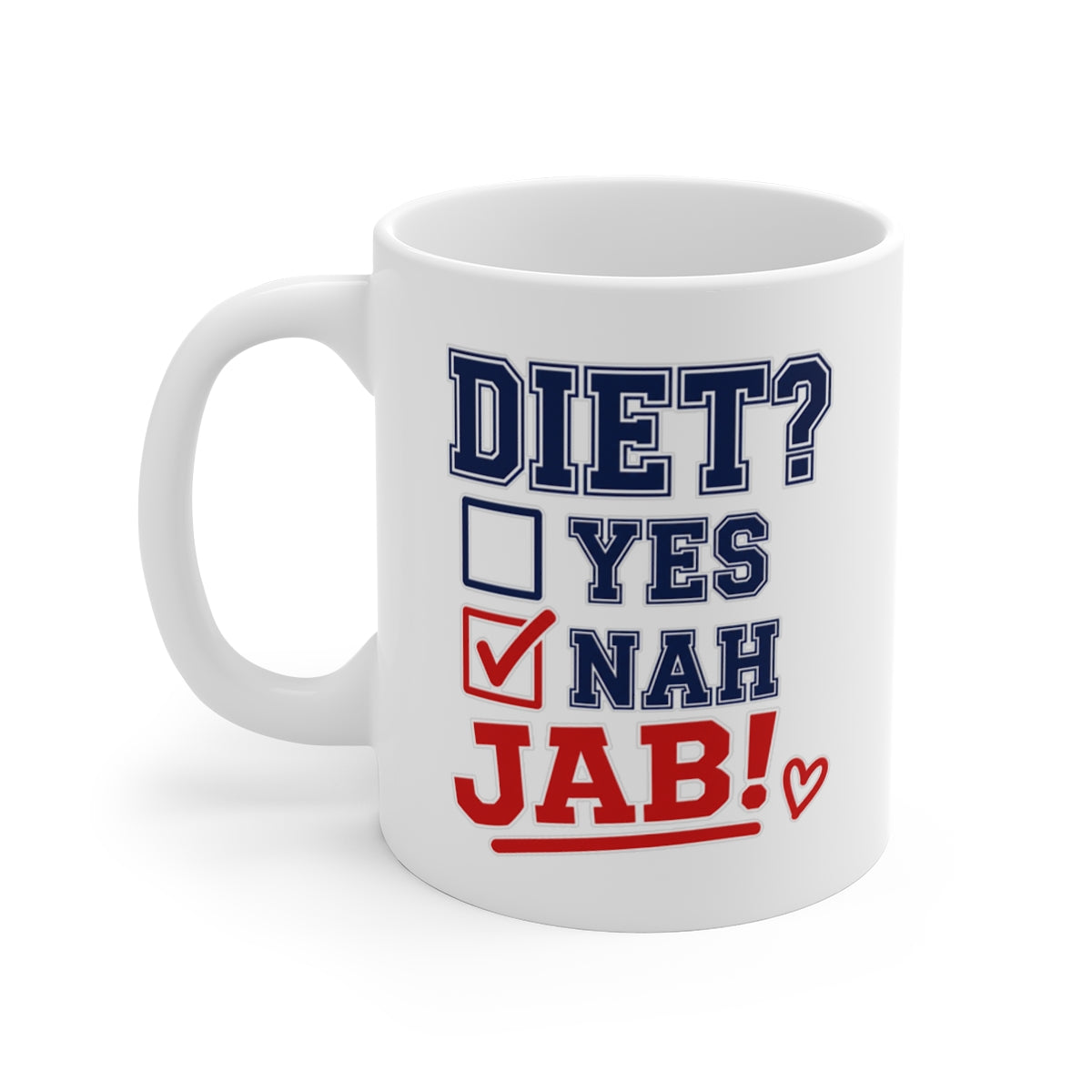 left view of the mug