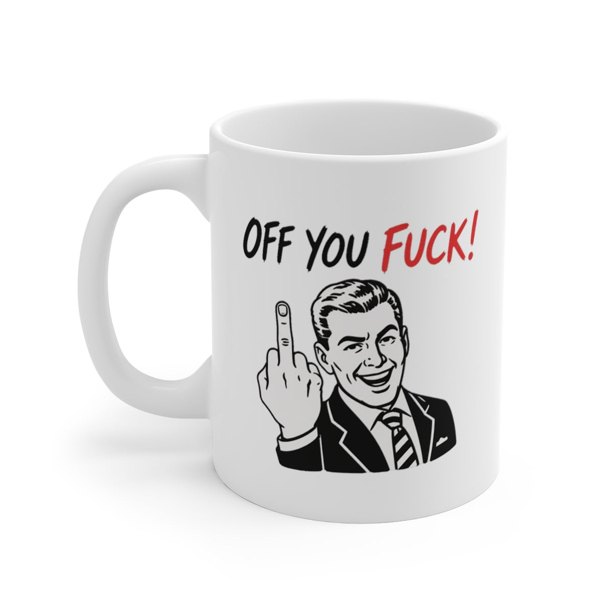 left view of the mug
