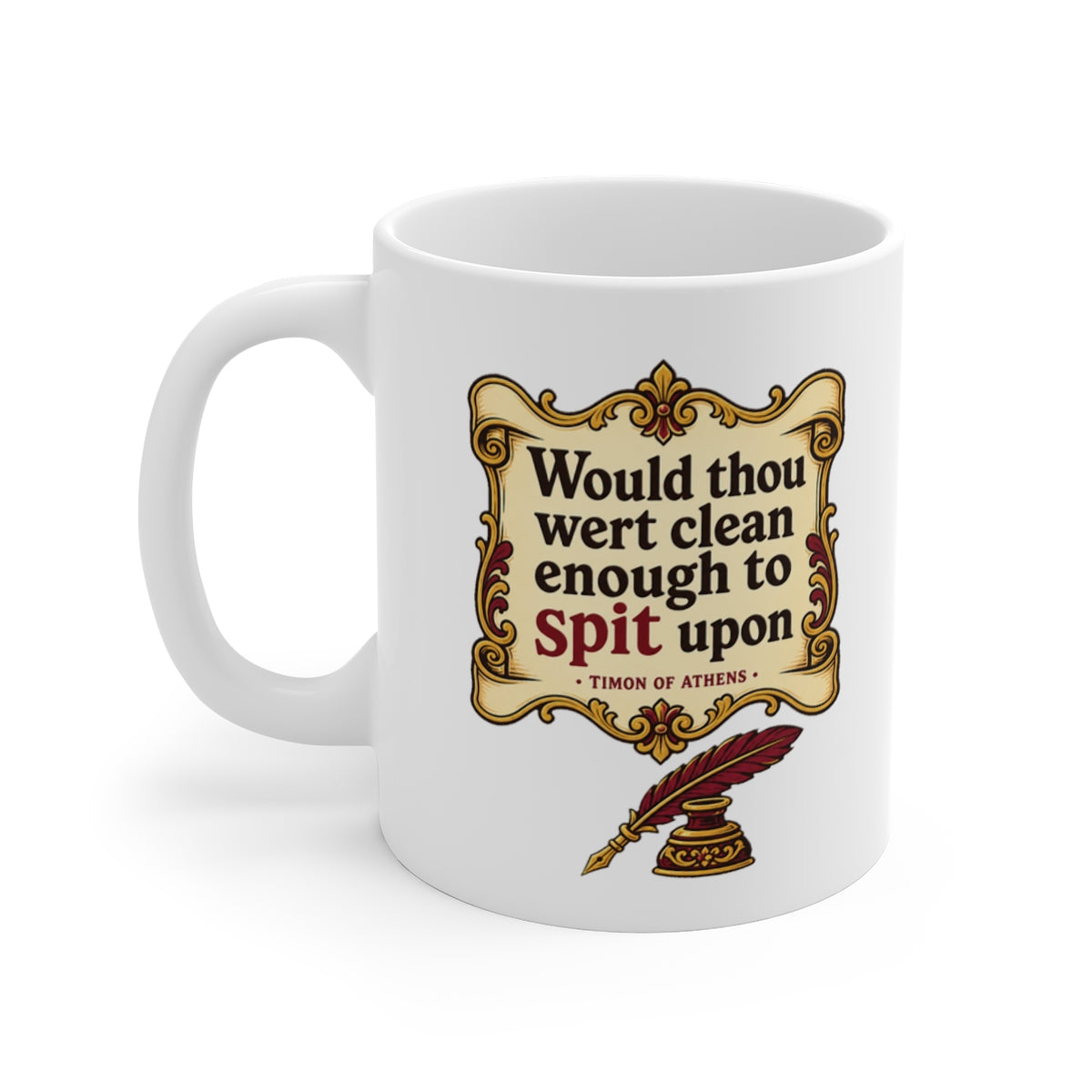 left view of the mug