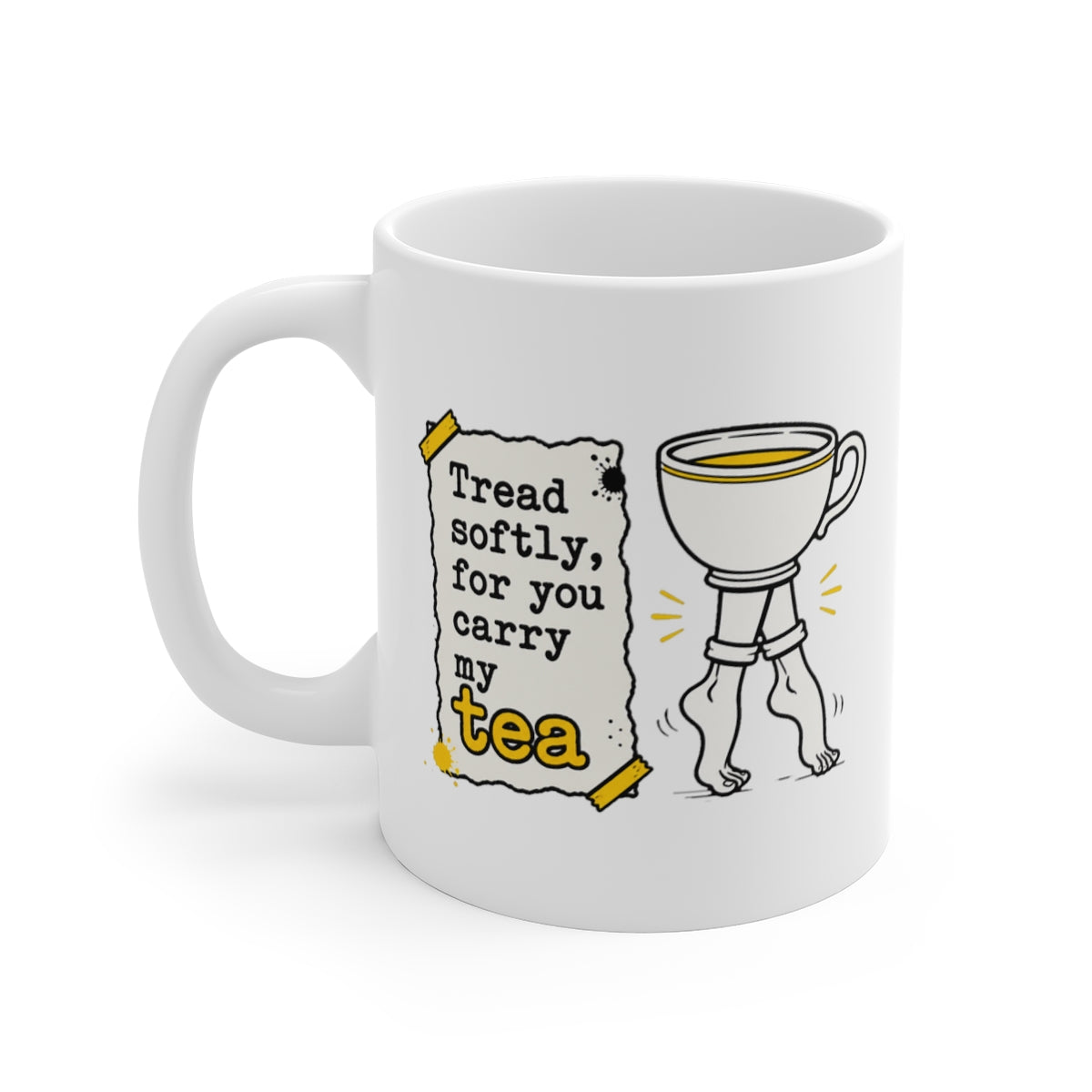 left view of the mug
