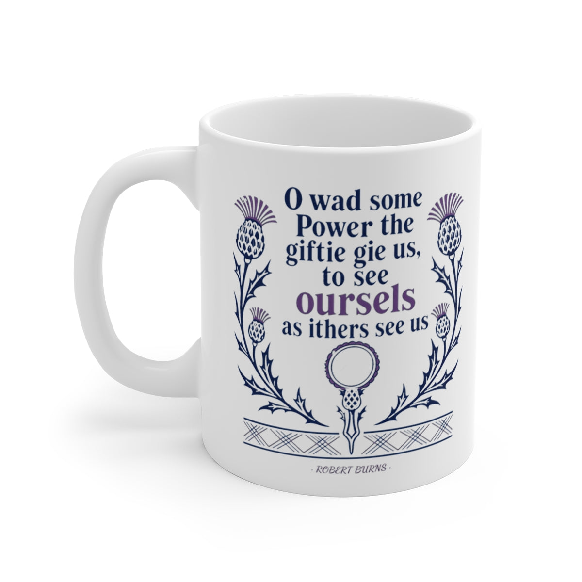 left view of the mug