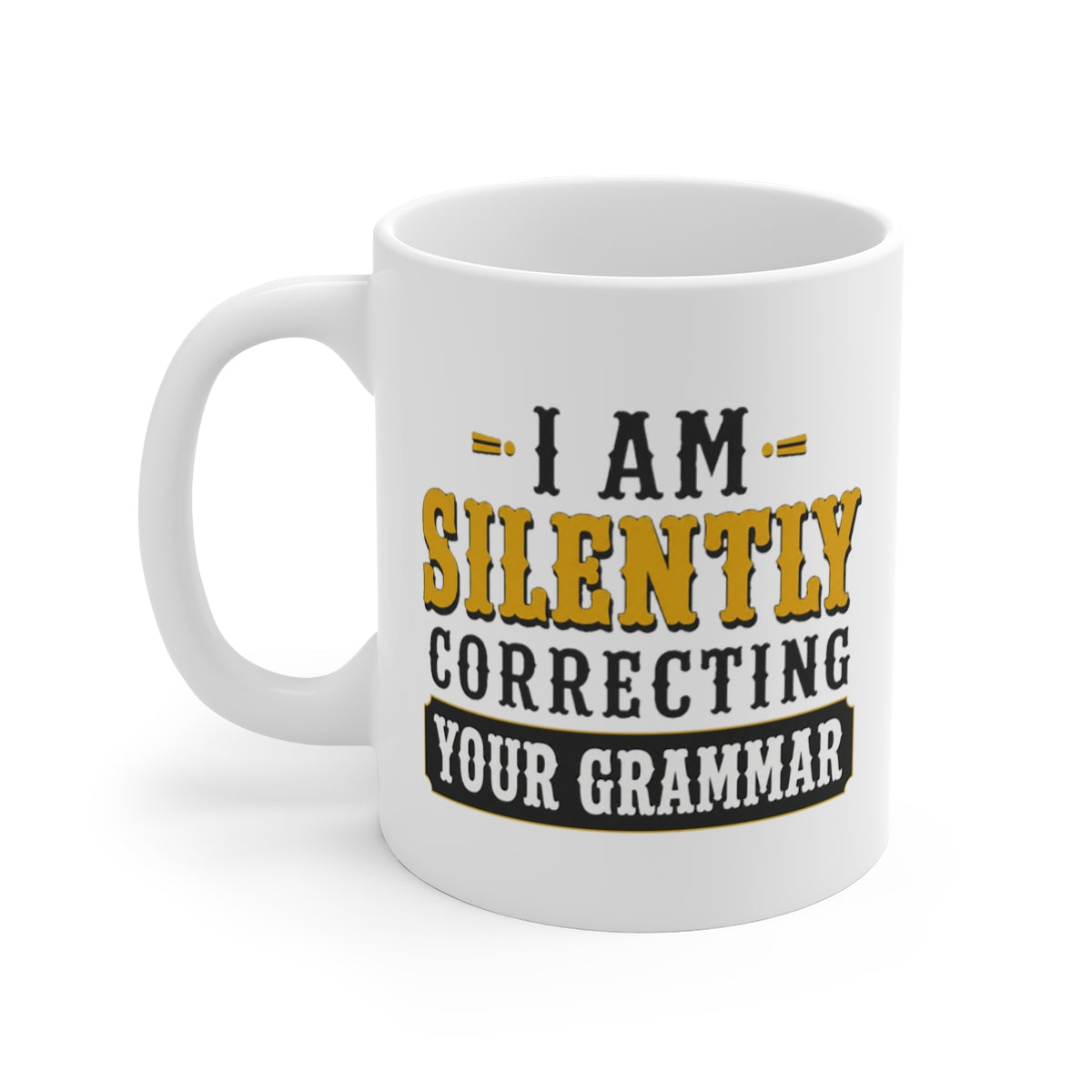 left view of the mug