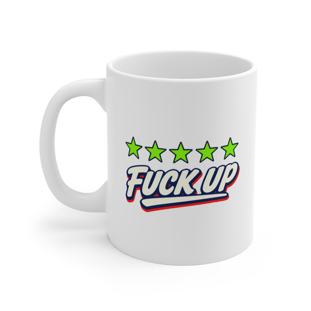 left view of the mug