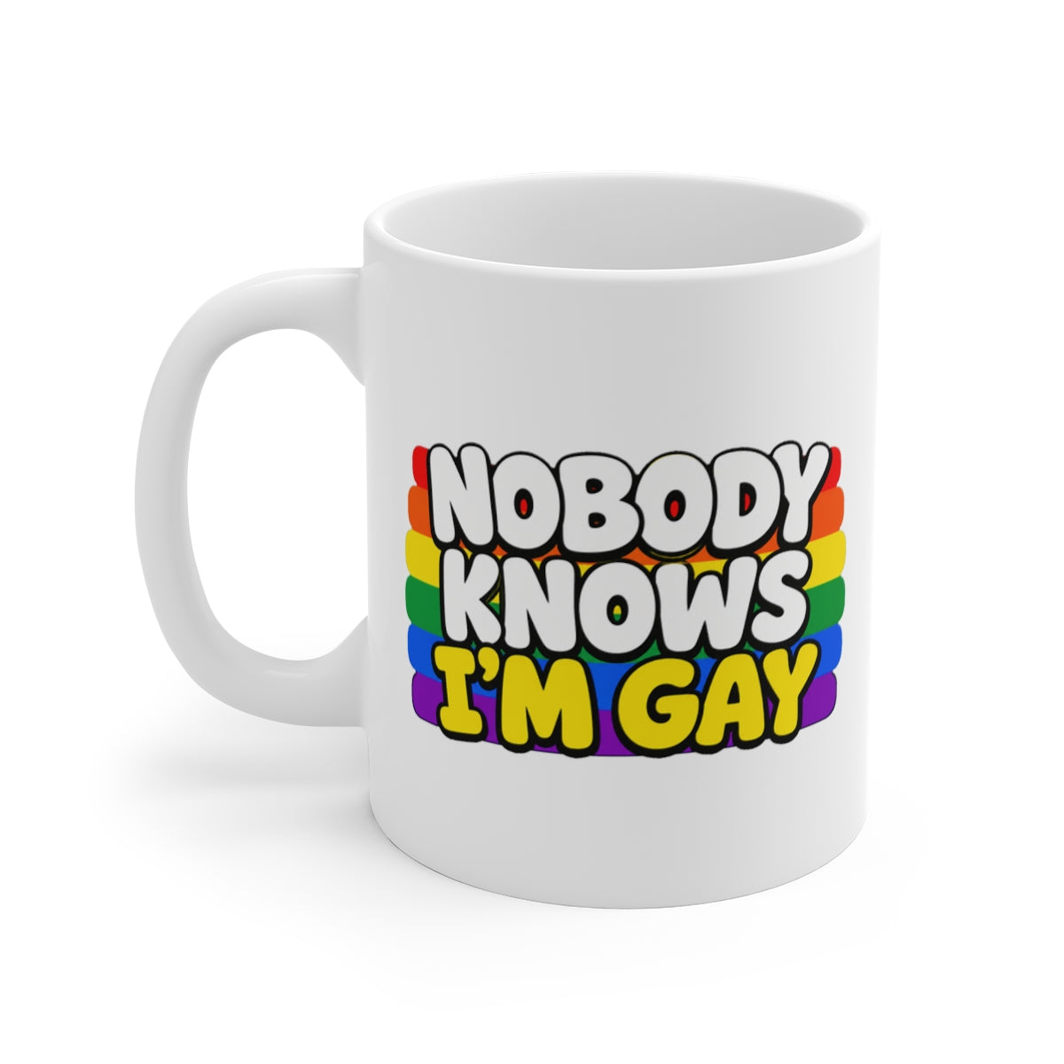 left view of the mug