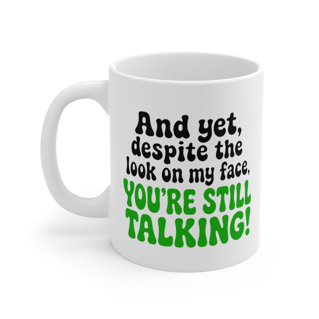 left view of the mug