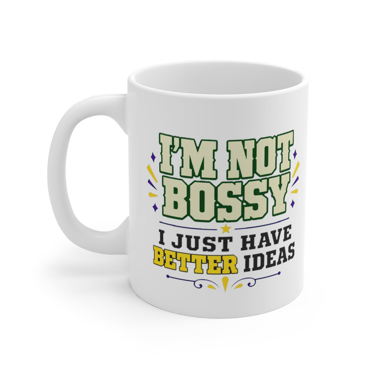 left view of the mug