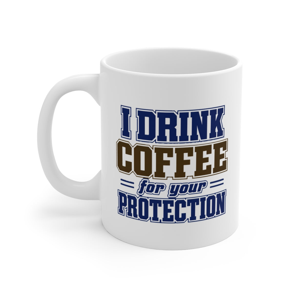 left view of the mug