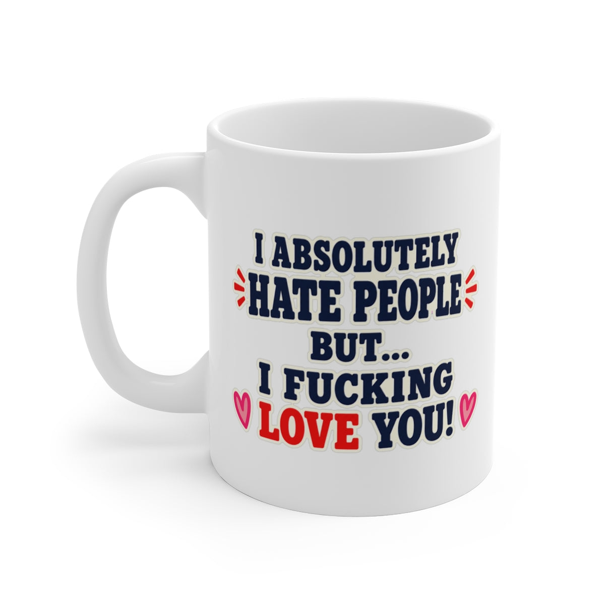 left view of the mug