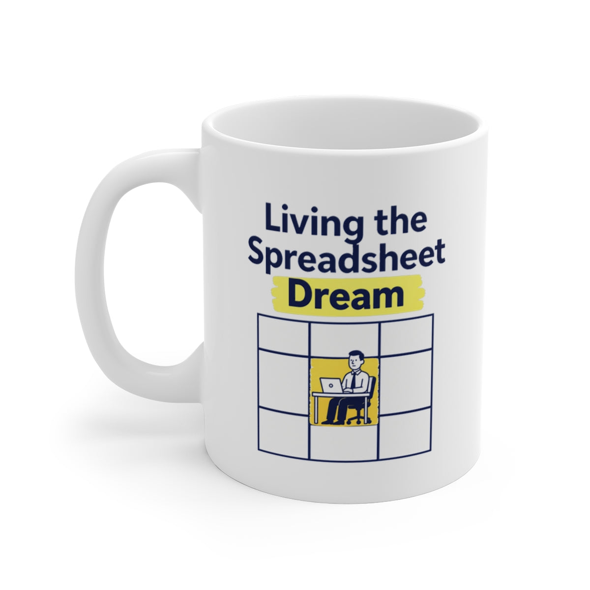left view of the mug