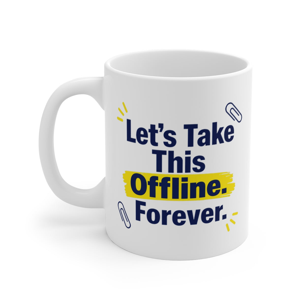 left view of the mug