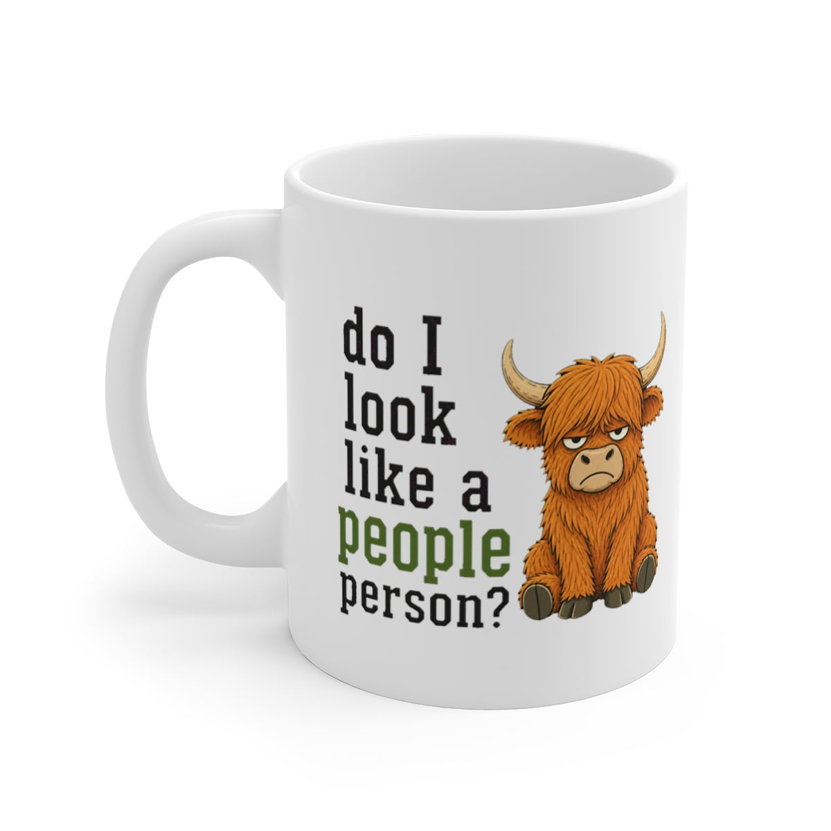 left view of the mug
