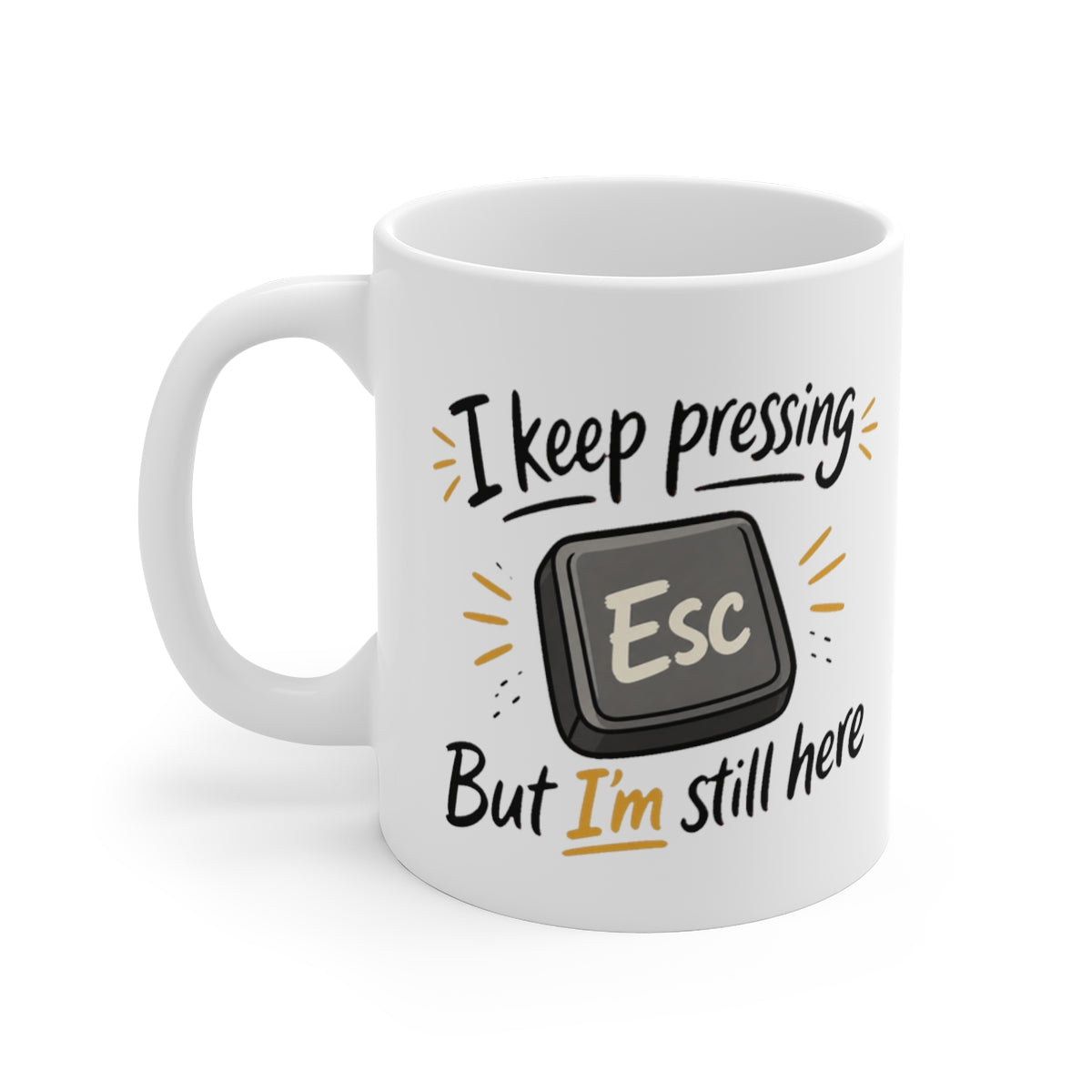 left view of the mug
