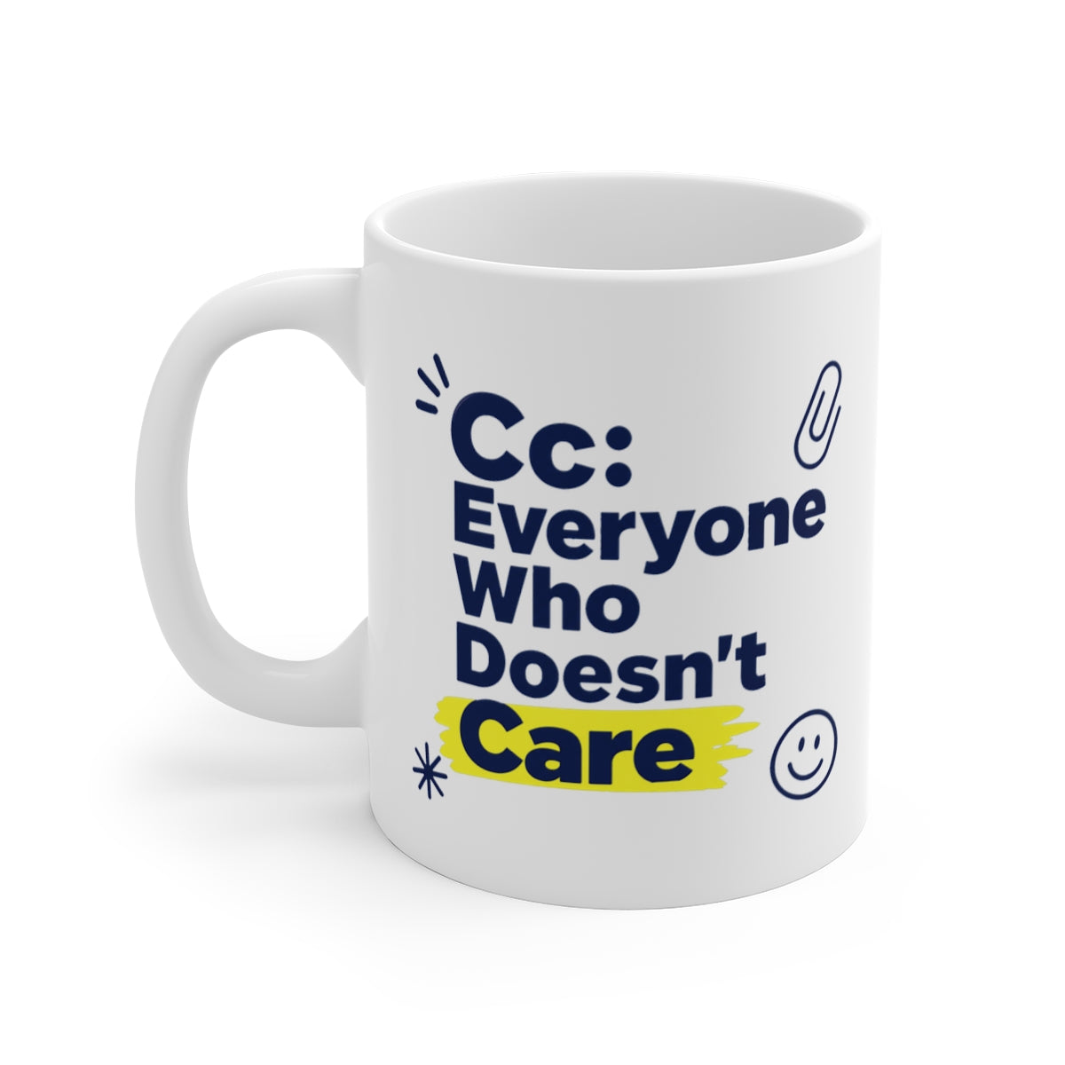 left view of the mug