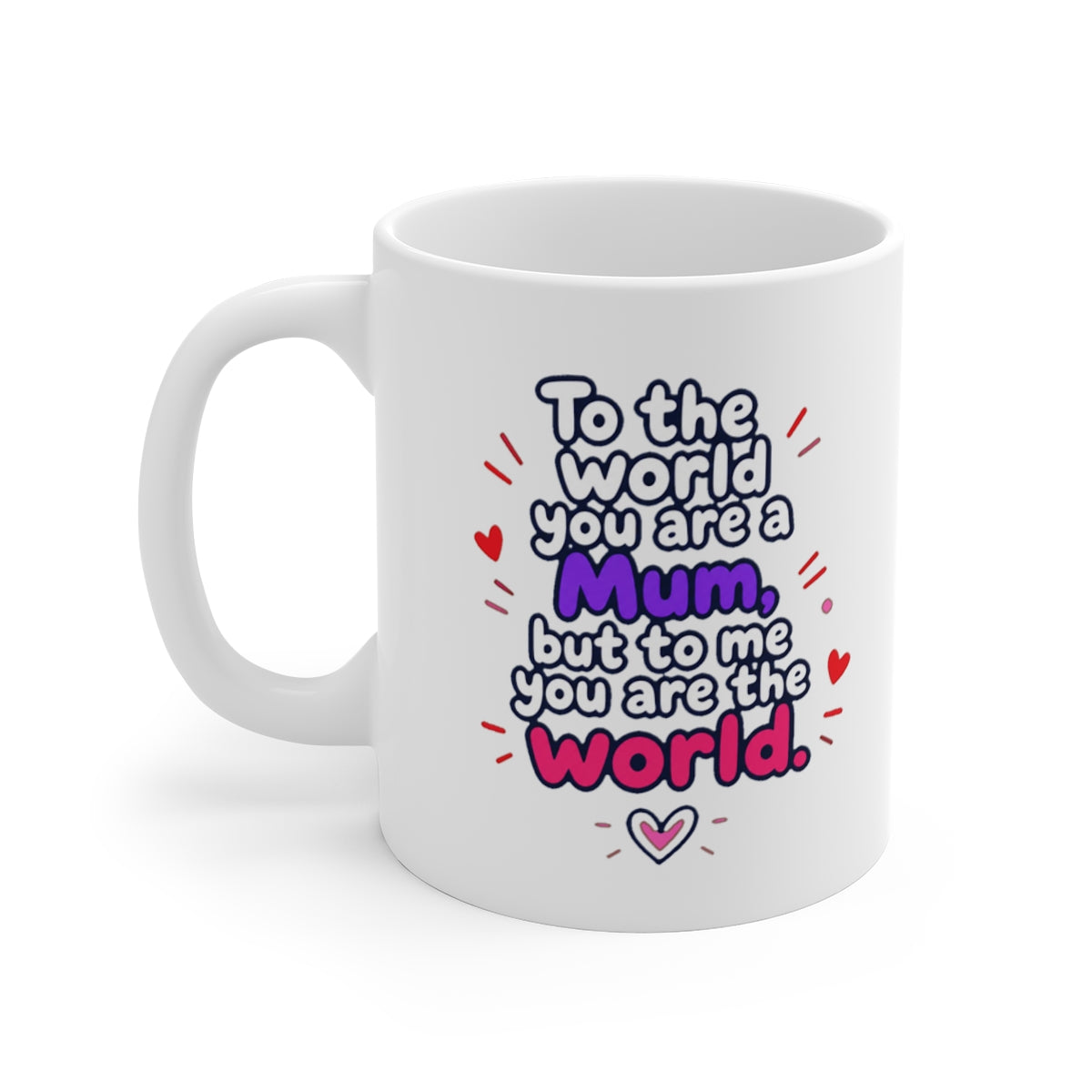 left view of the mug