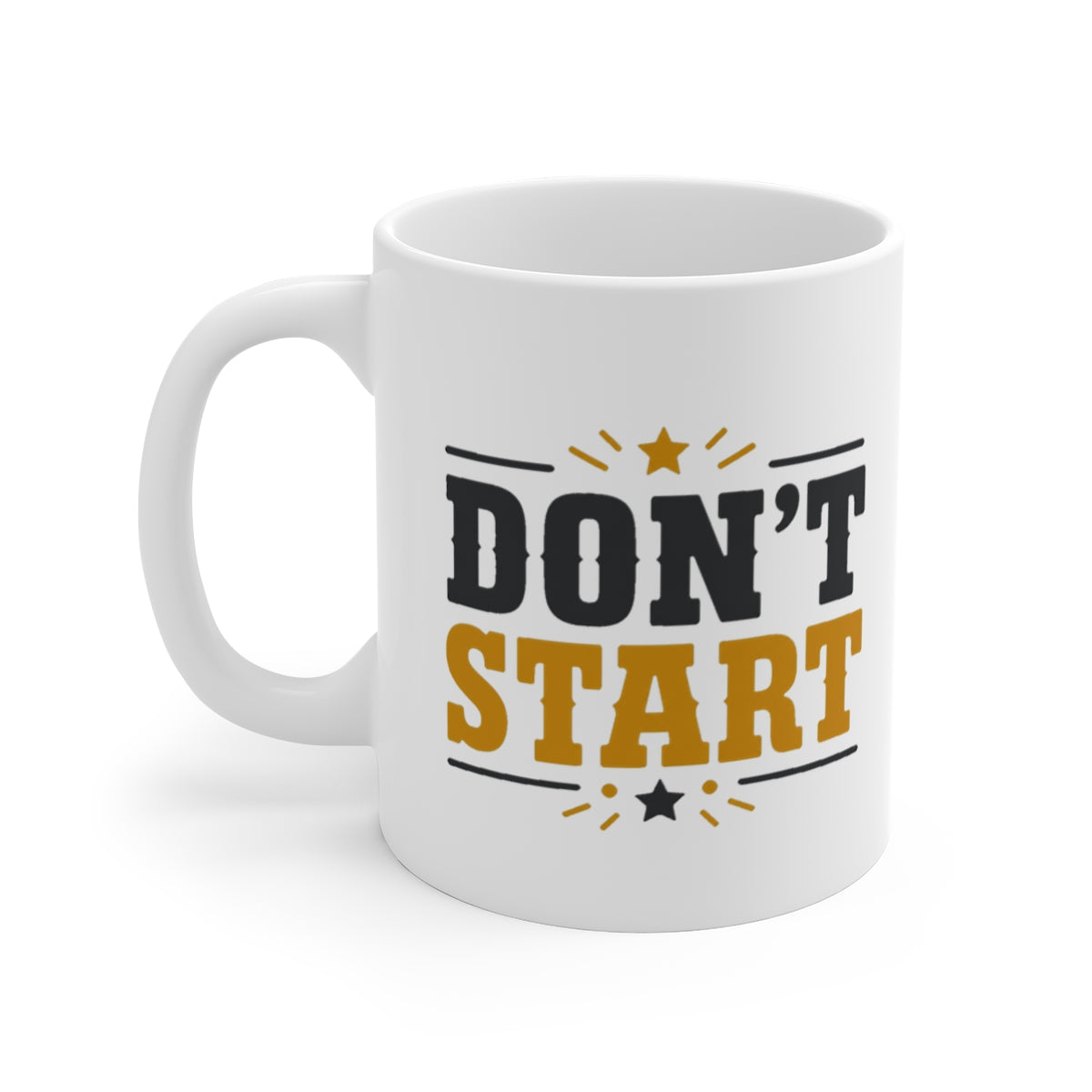 left view of the mug