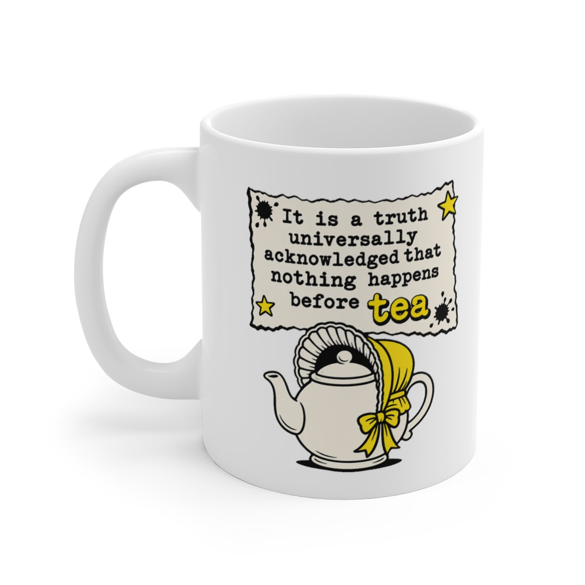 left view of the mug