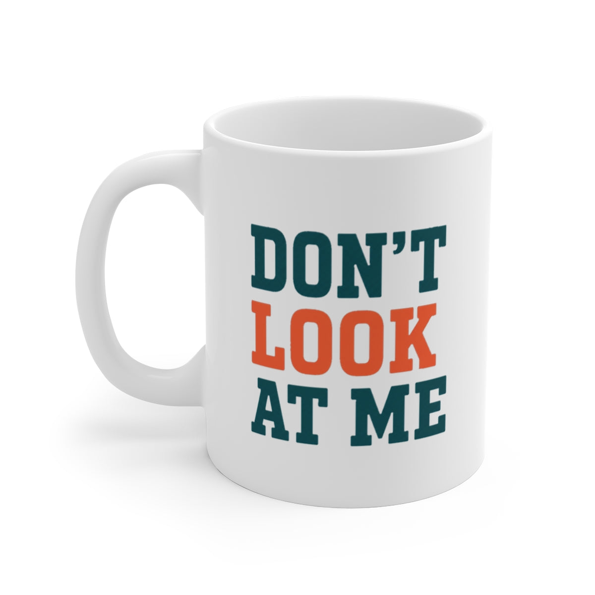 left view of the mug
