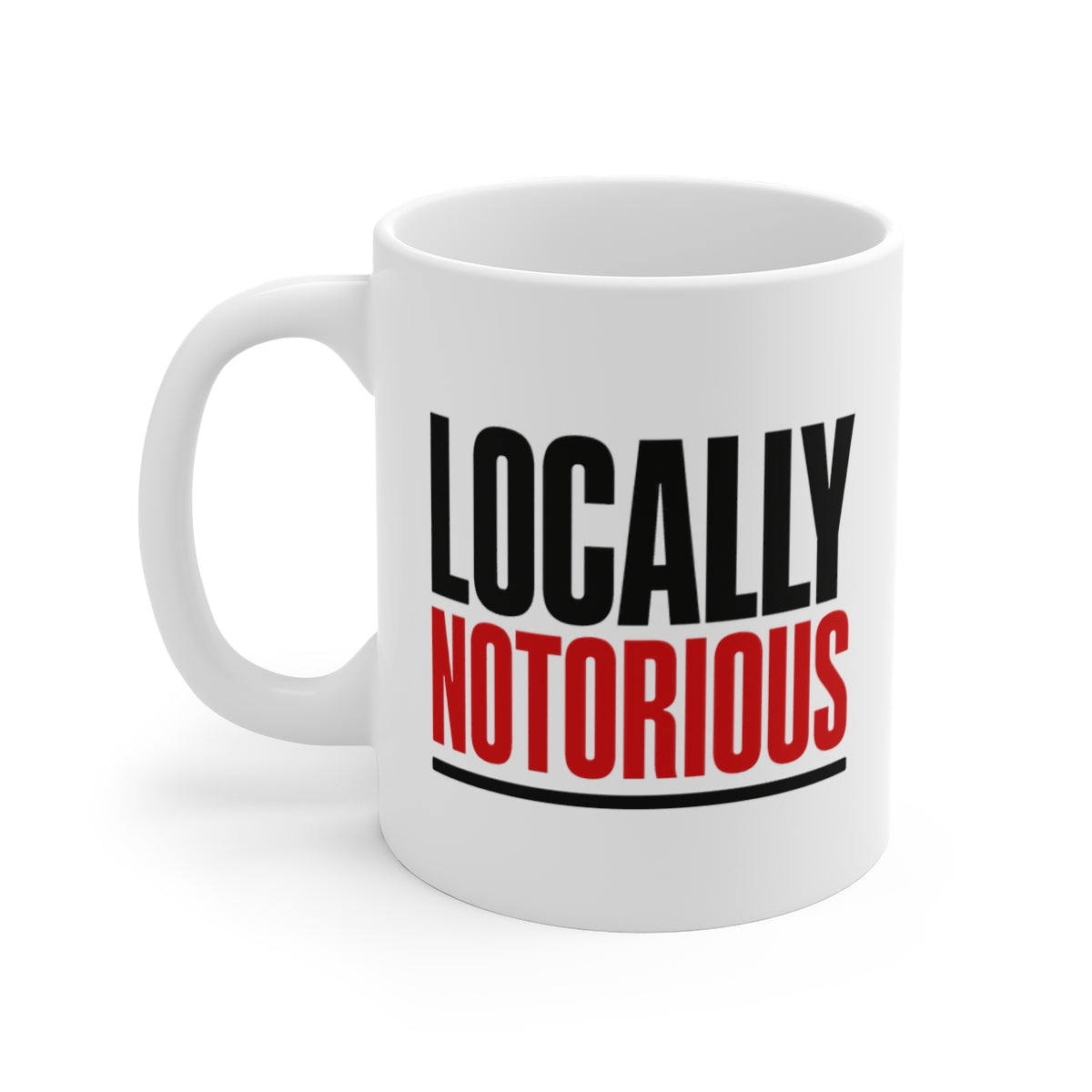 left view of the mug