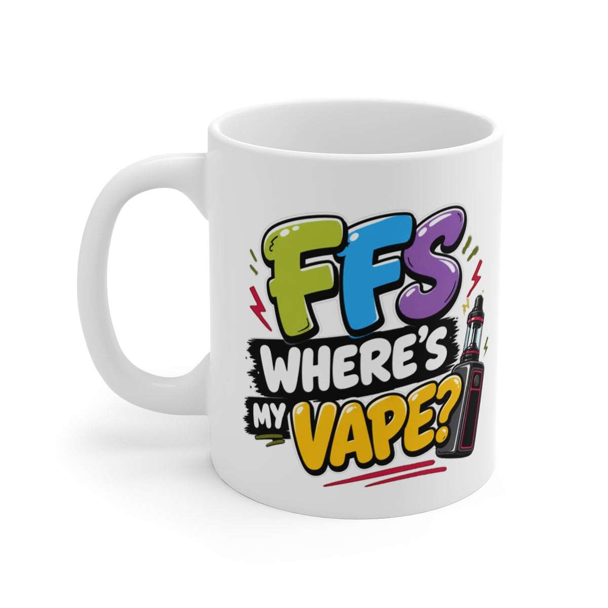 left view of the mug