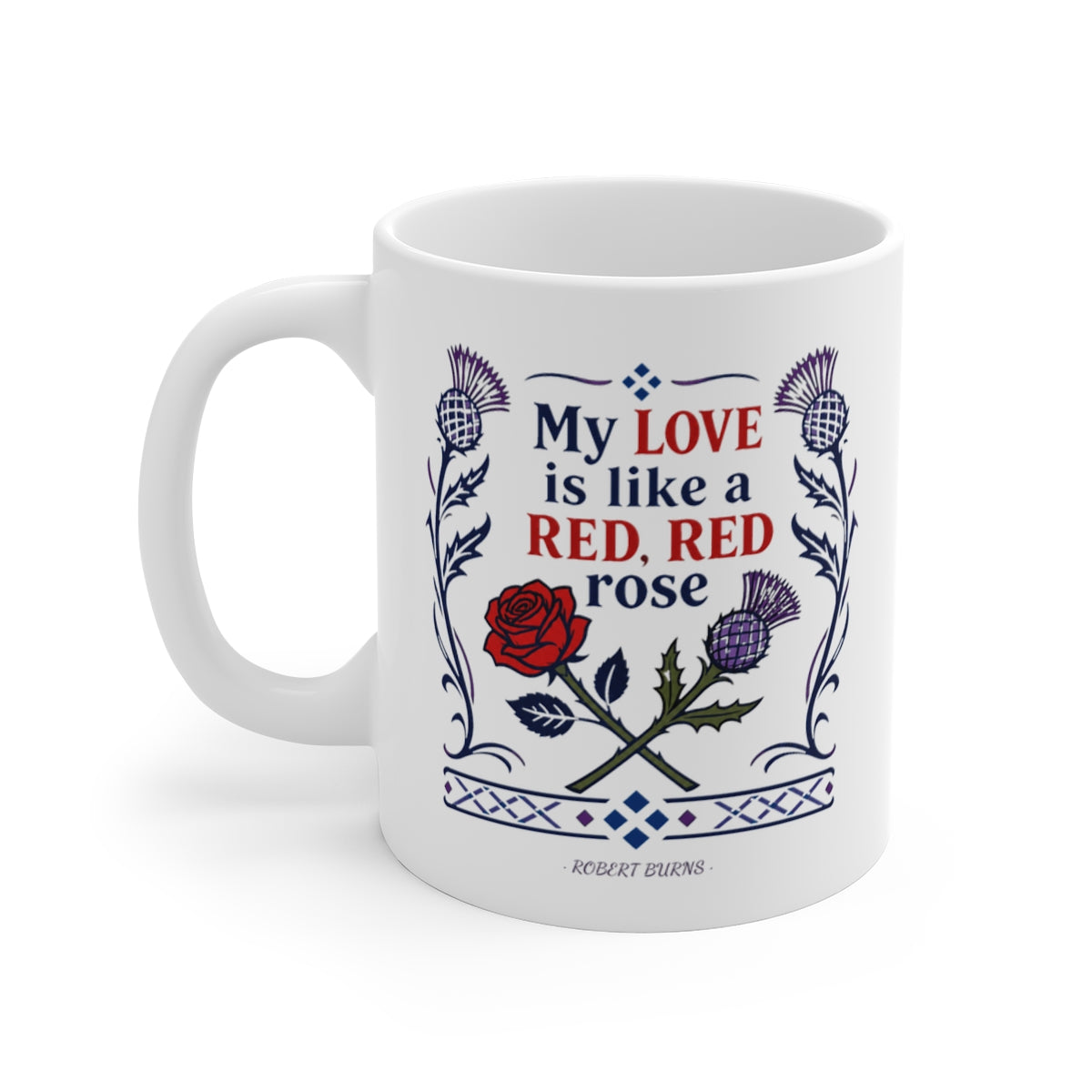 left view of the mug