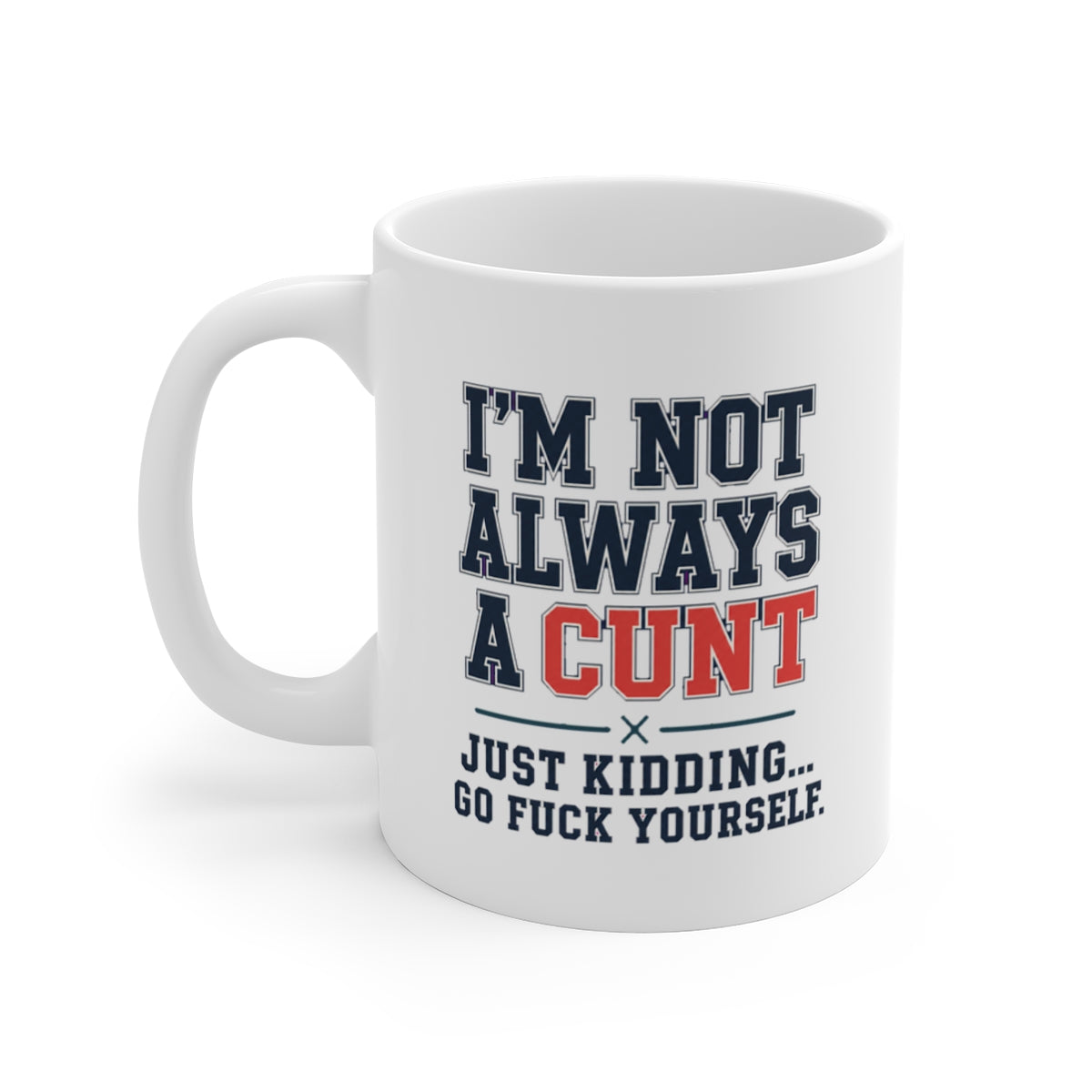 left view of the mug