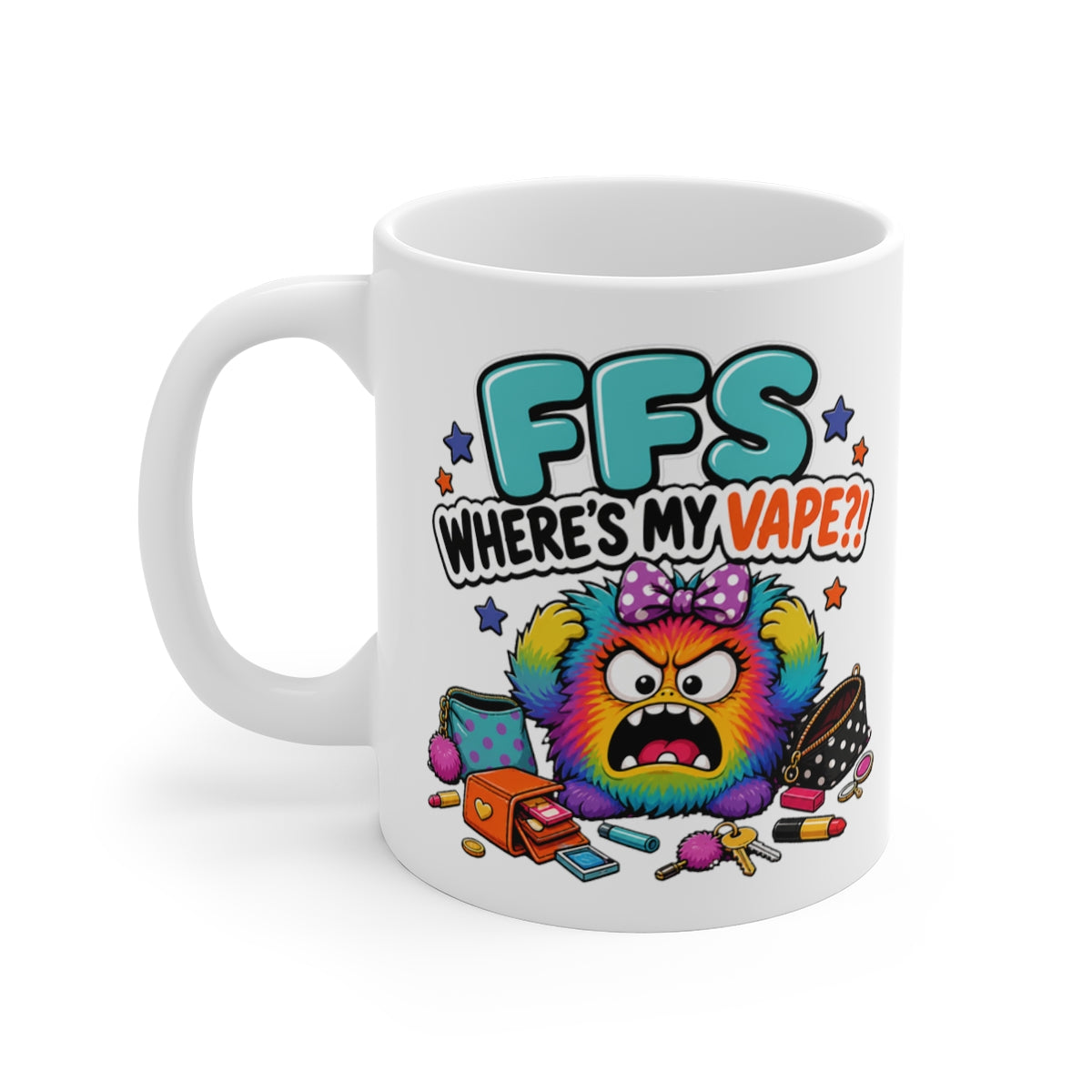 left view of the mug