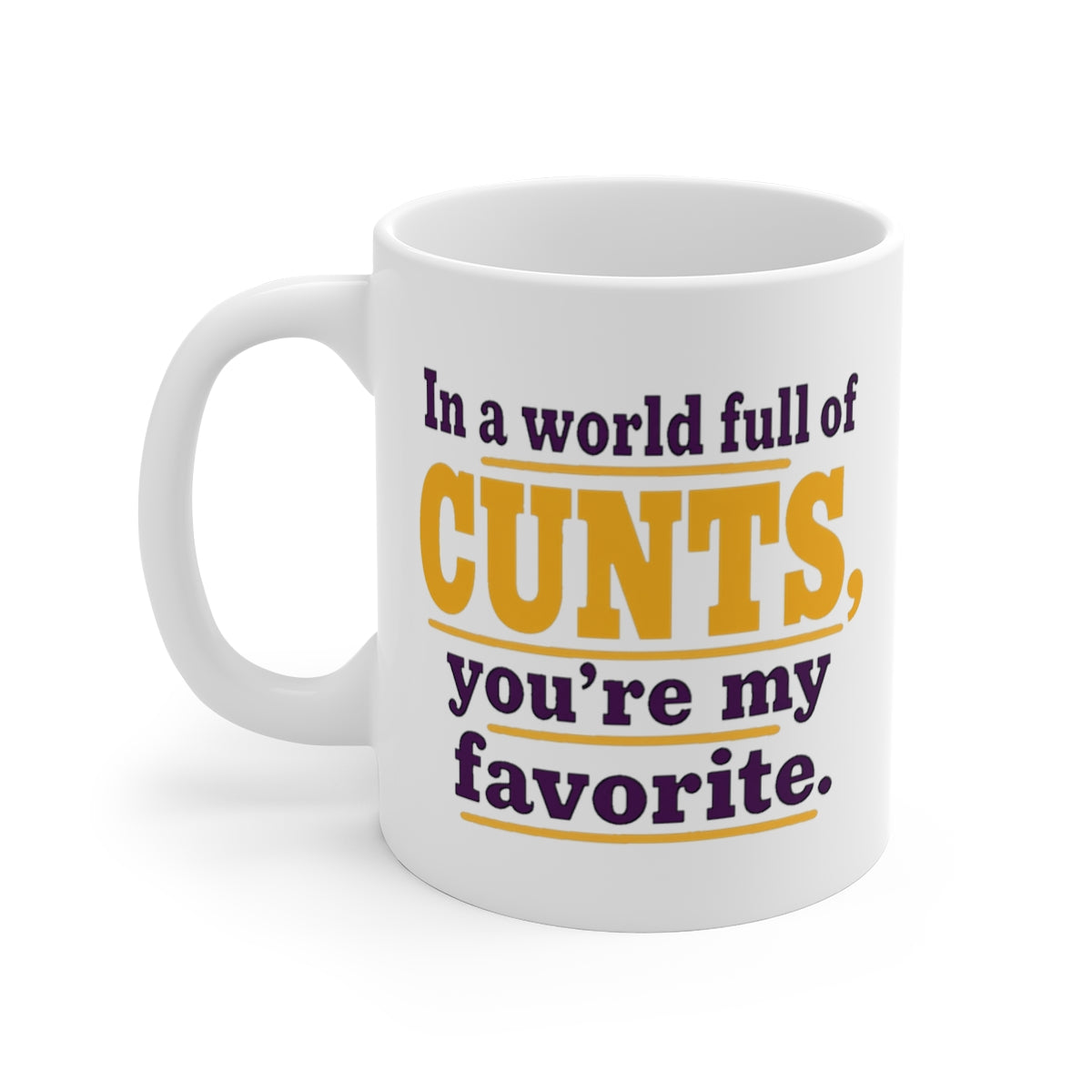 left view of the mug