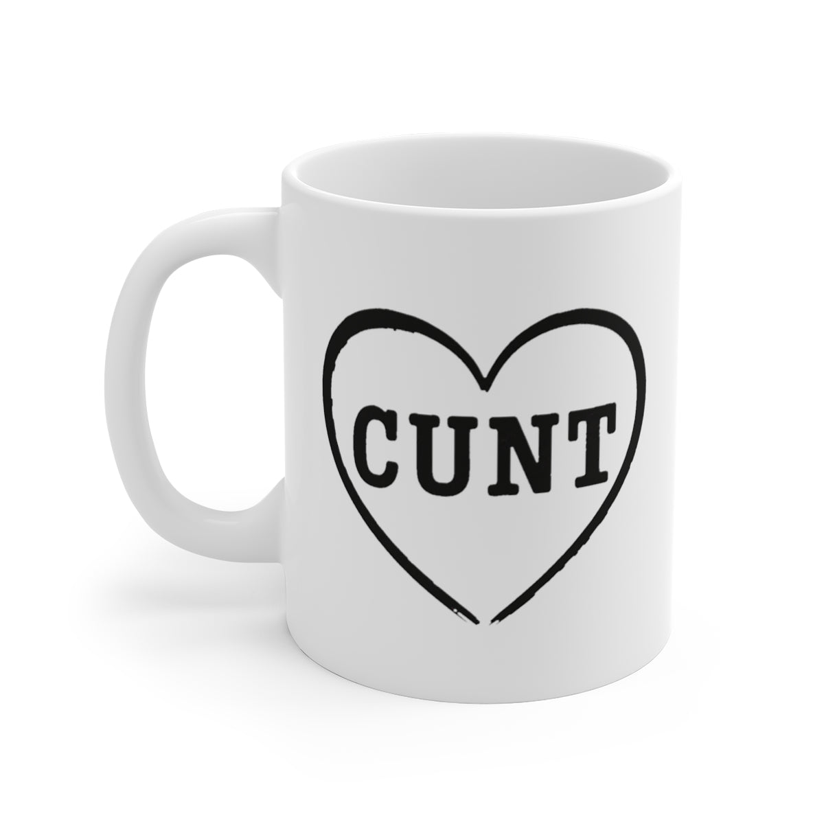 left view of the mug